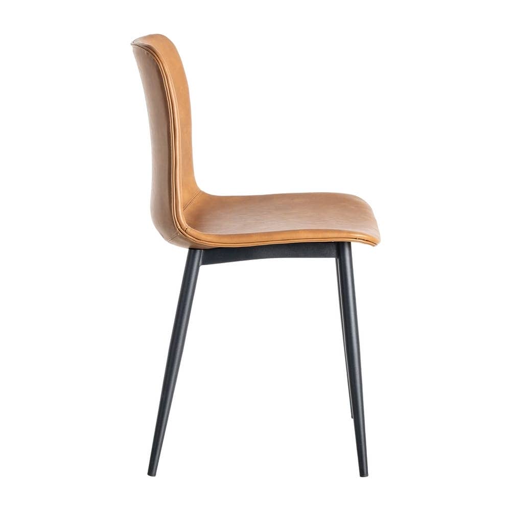 Silla Camel de Metal y Simil Piel, 45x47x81 cm, Requiere Montaje - Imagen 3