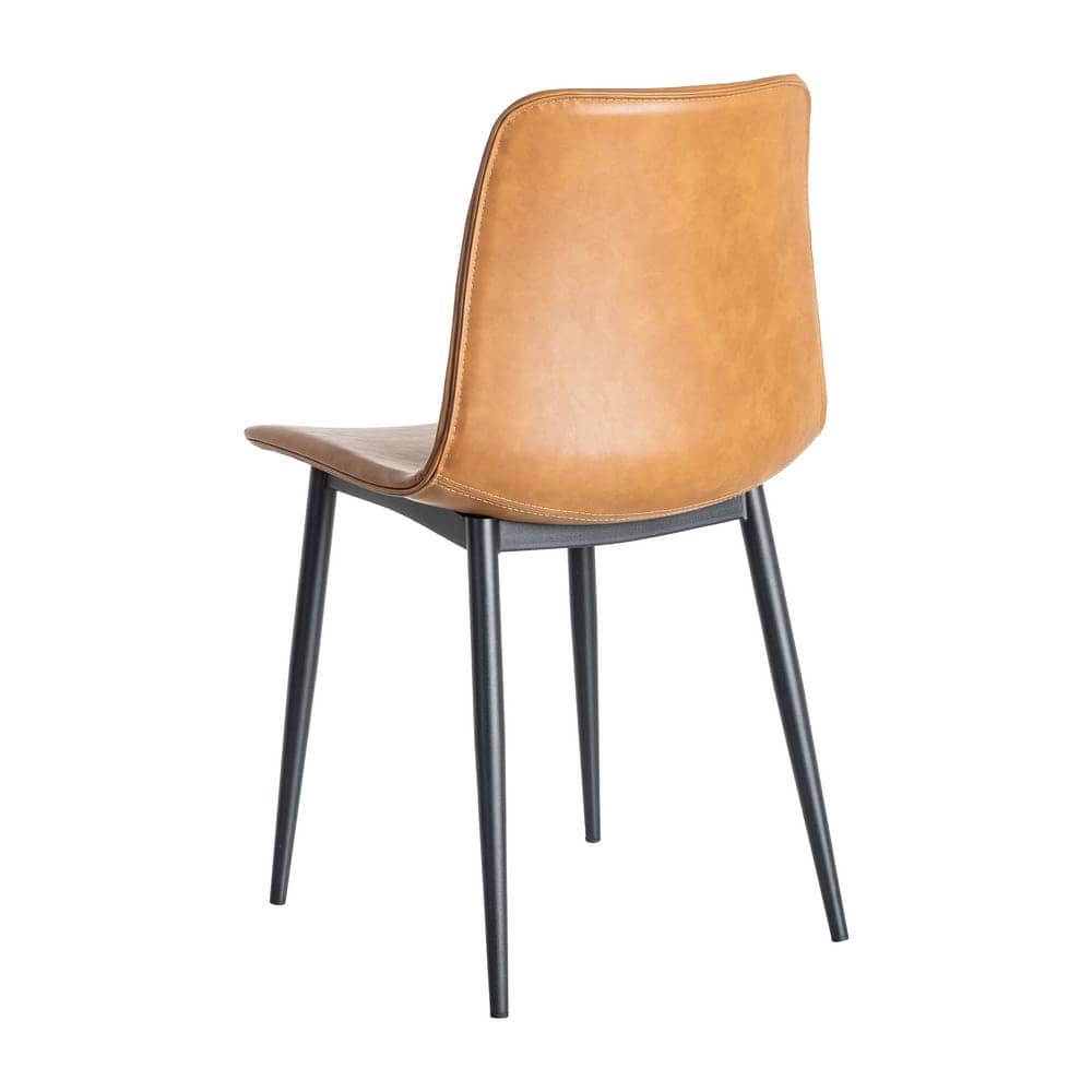 Silla Camel de Metal y Simil Piel, 45x47x81 cm, Requiere Montaje - Imagen 4