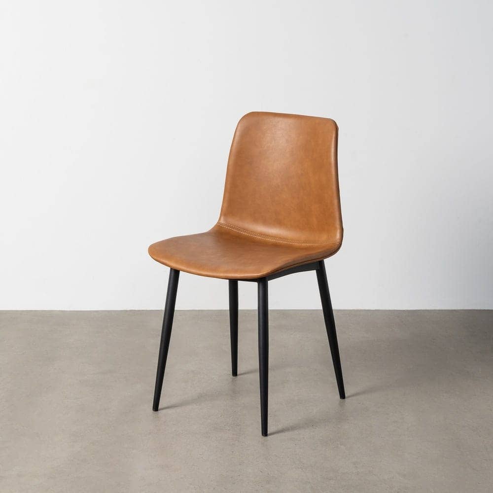 Silla Camel de Metal y Simil Piel, 45x47x81 cm, Requiere Montaje - Imagen 11