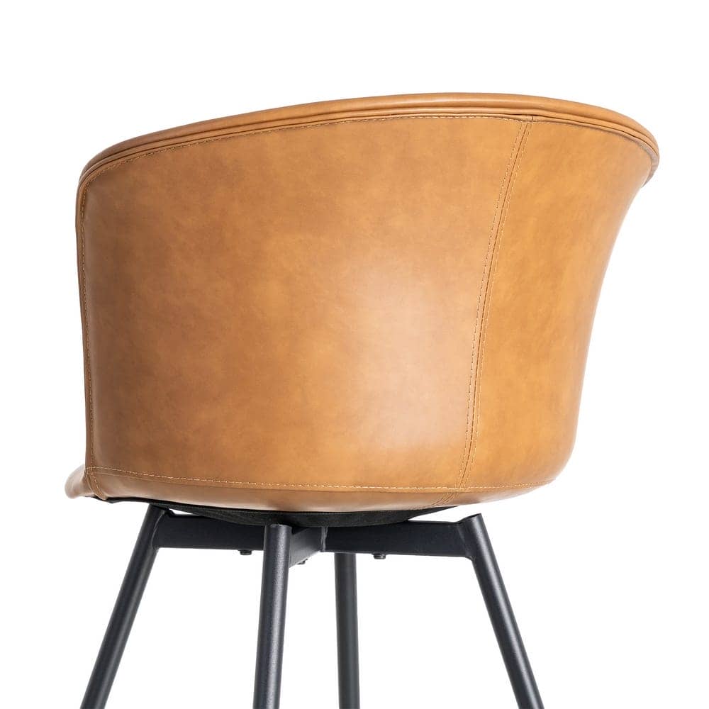 Silla Camel de Metal y Simil Piel, 53x51,5x76 cm, Requiere Montaje - Imagen 5