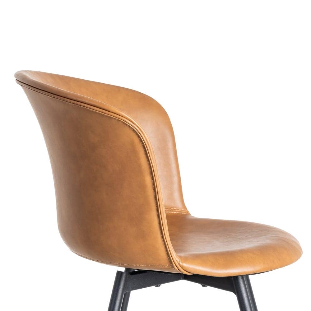 Silla Camel de Metal y Simil Piel, 53x51,5x76 cm, Requiere Montaje - Imagen 6