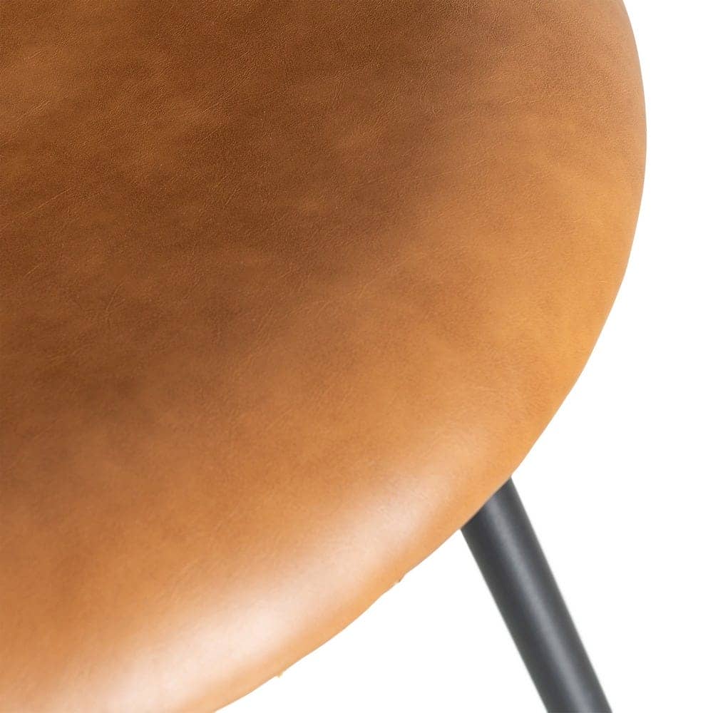 Silla Camel de Metal y Simil Piel, 53x51,5x76 cm, Requiere Montaje - Imagen 9