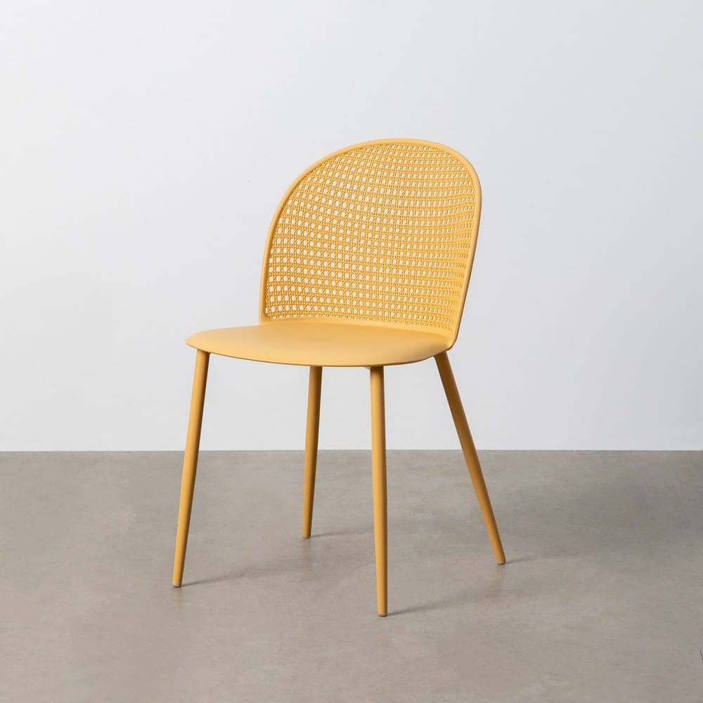 Silla Amarilla PP-Metal Exterior 51x46x80 cm, Altura Asiento 48 cm - Imagen 11