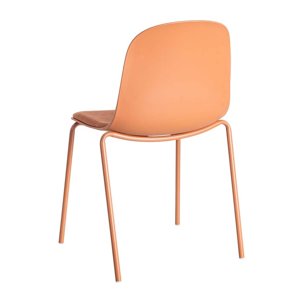 Silla Teja PP-Metal Interior 46x51x85 cm, Asiento 100% Poliéster, Acero - Imagen 4