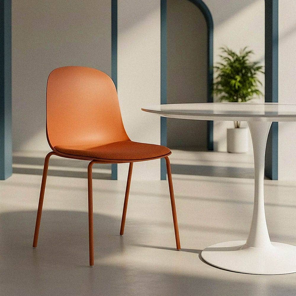 Silla Teja PP-Metal Interior 46x51x85 cm, Asiento 100% Poliéster, Acero - Imagen 12