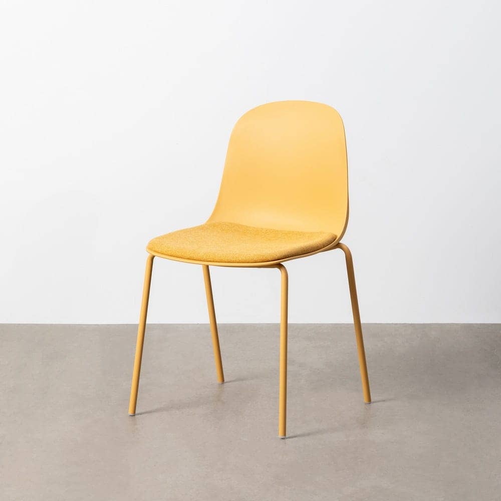Silla Amarilla PP-Metal con Asiento de Poliéster, 46x51x85 cm - Imagen 11