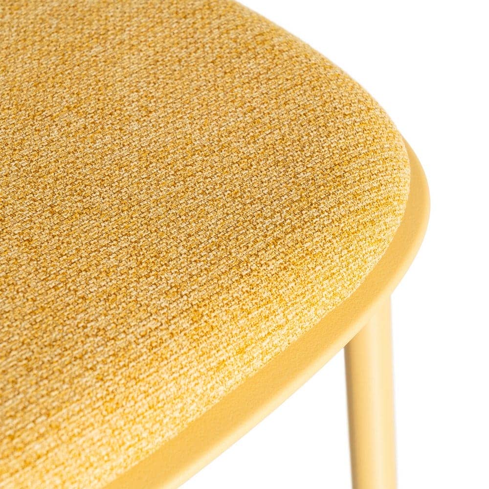 Silla Amarilla PP-Metal con Asiento de Poliéster, 46x51x85 cm - Imagen 9