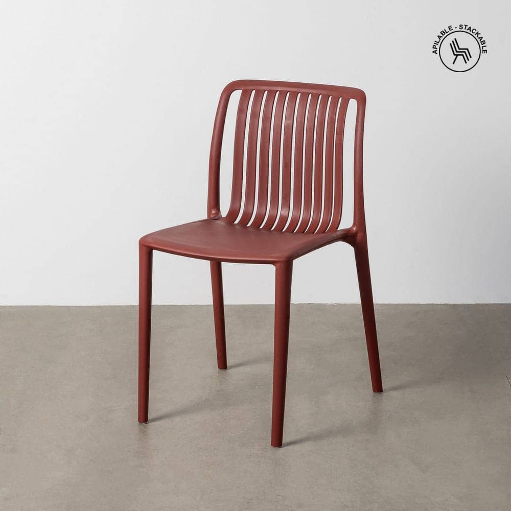 Silla Apilable Granate de Polipropileno 47x51x77,5 cm - Imagen 2