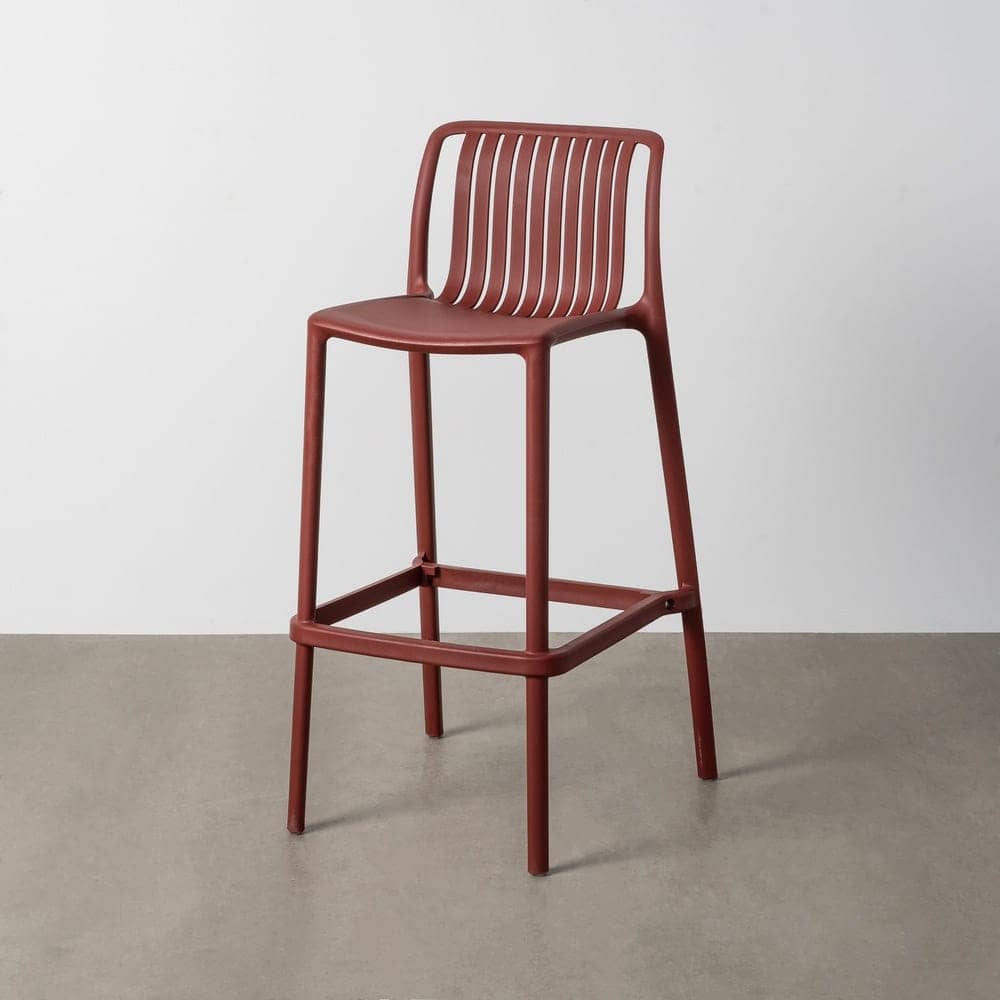 Taburete Granate de Polipropileno Exterior 52x55x100 cm, No Apilable - Imagen 2