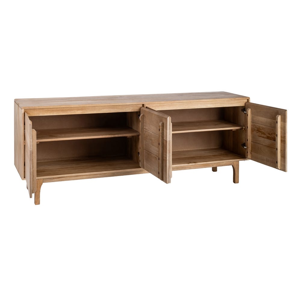 Aparador Natural Madera De Mango Salón 200 x 45 x 76 cm - Imagen 3