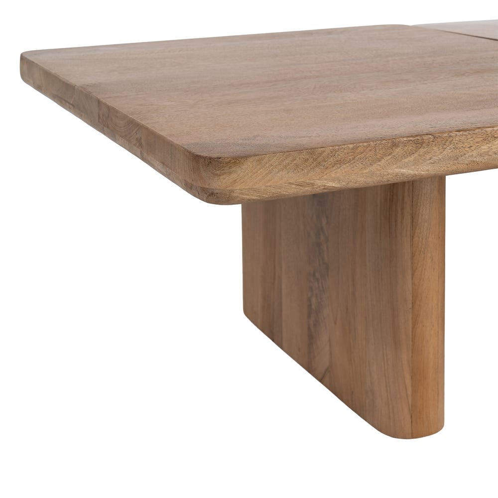 S/2 Mesa Centro Natural Madera De Mango 120 x 70 x 36 cm - Imagen 8
