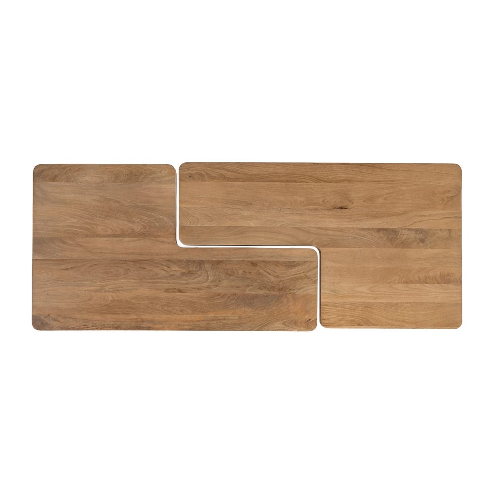 S/2 Mesa Centro Natural Madera De Mango 120 x 70 x 36 cm - Imagen 10