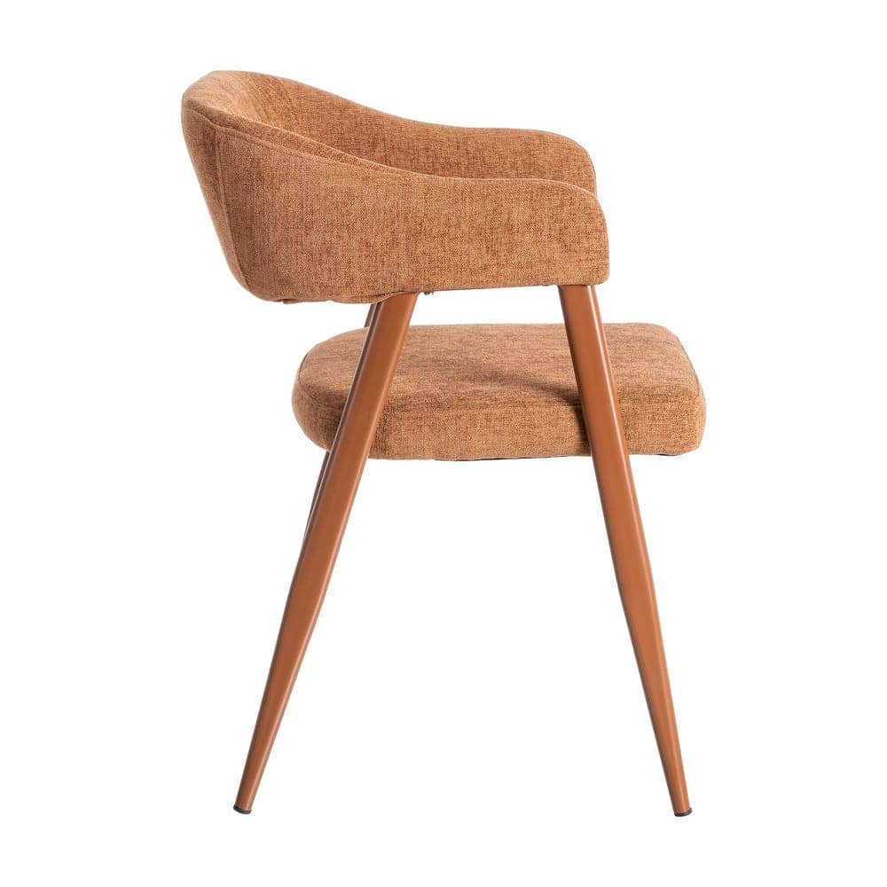 Silla Teja de Tejido 100% Poliéster y Patas de Acero 56x60x81 cm - Imagen 3