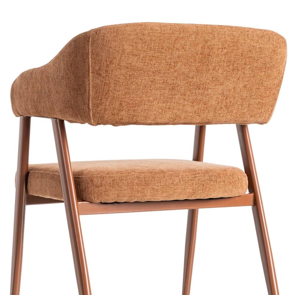 Silla Teja de Tejido 100% Poliéster y Patas de Acero 56x60x81 cm - Imagen 5