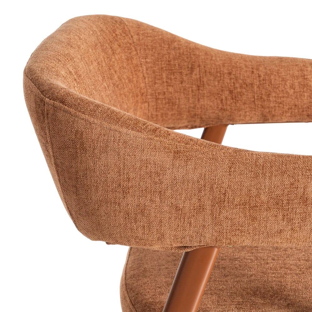 Silla Teja de Tejido 100% Poliéster y Patas de Acero 56x60x81 cm - Imagen 7
