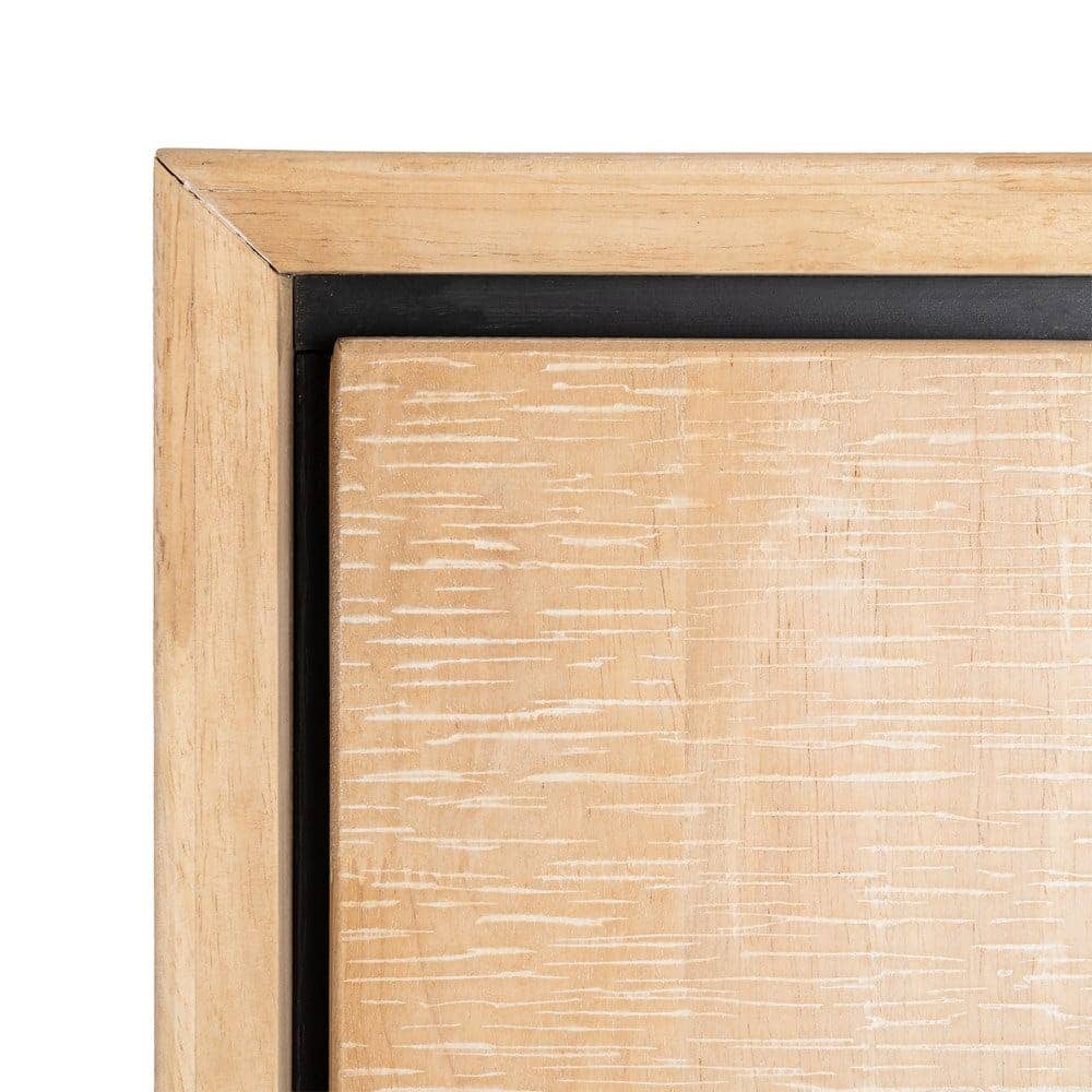 Armario Sintra Natural y Negro de Madera y Metal 84,5x40x153 cm - Imagen 6