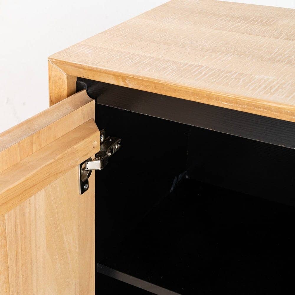 Aparador Sintra Natural y Negro de Madera y Metal 200x40x86.5 cm - Imagen 5