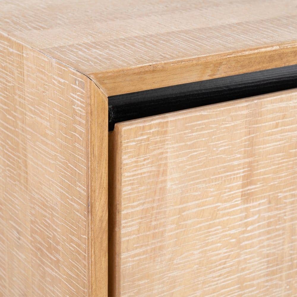 Aparador Sintra Natural y Negro de Madera y Metal 200x40x86.5 cm - Imagen 7