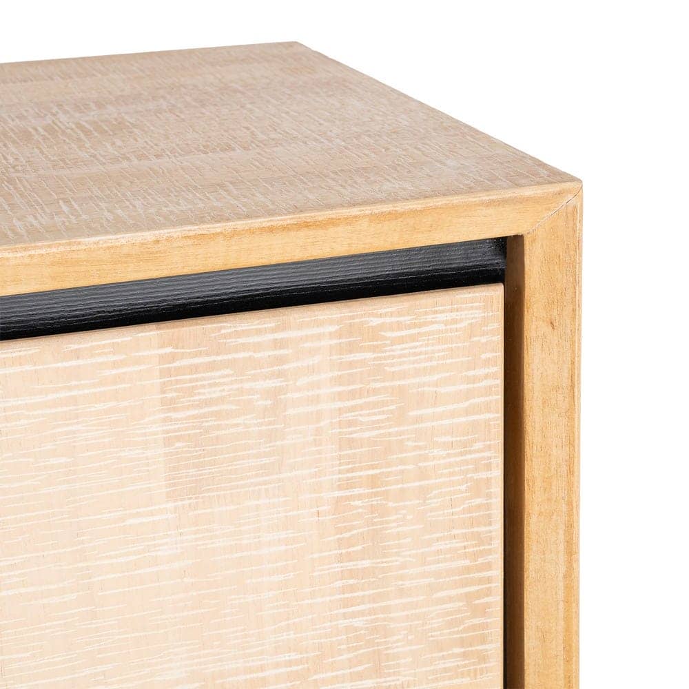 Aparador Sintra Natural y Negro de Madera y Metal 200x40x86.5 cm - Imagen 9
