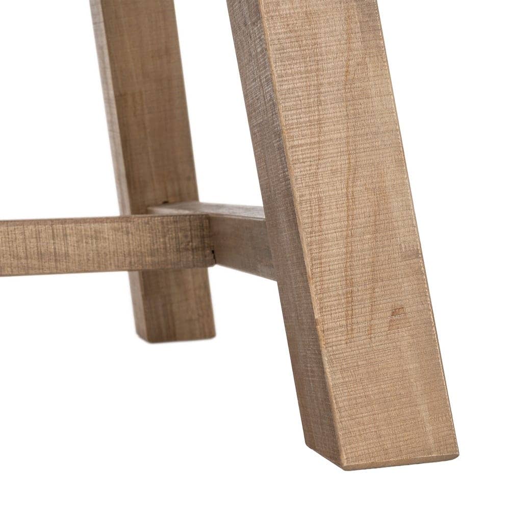 Mesa Comedor Natural de Madera de Caucho 200x90 cm, Montaje Requerido - Imagen 7