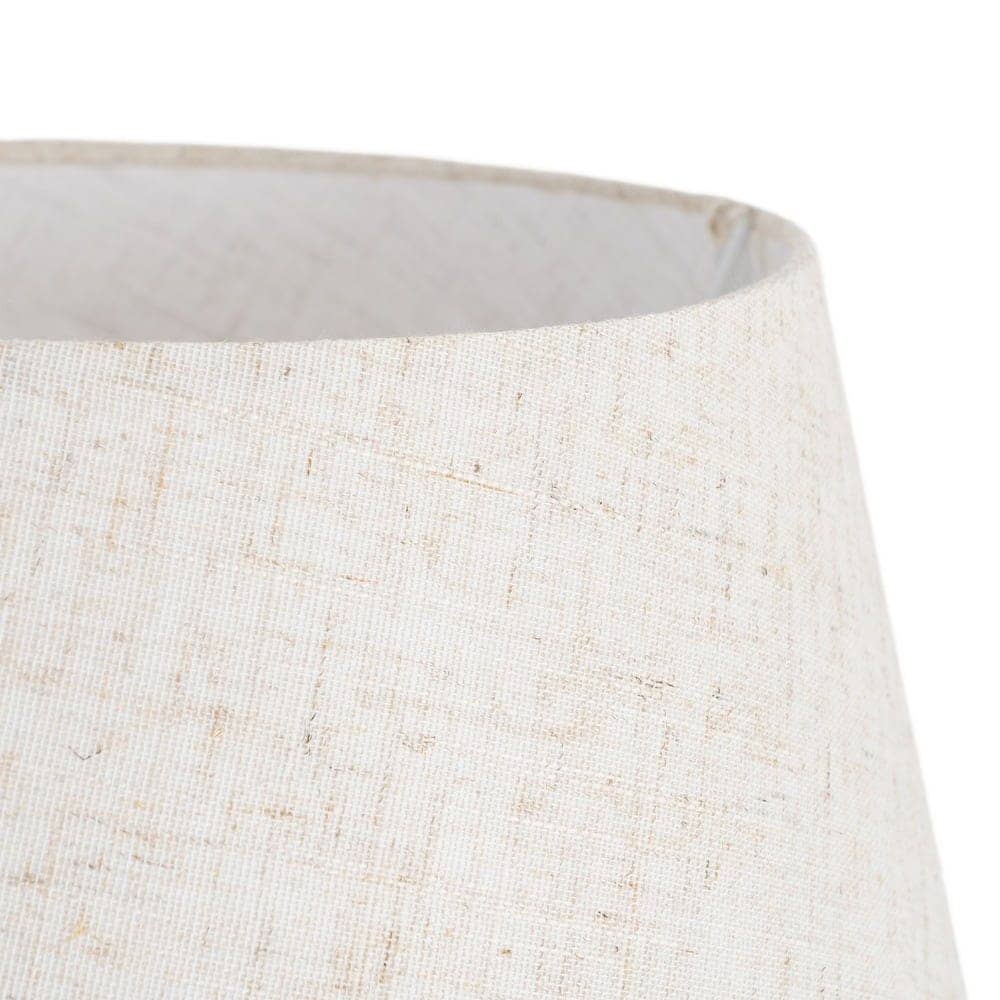 Lámpara de Mesa Cerámica con Pantalla de Tejido, 37x37x57 cm, 220-240V - Imagen 3