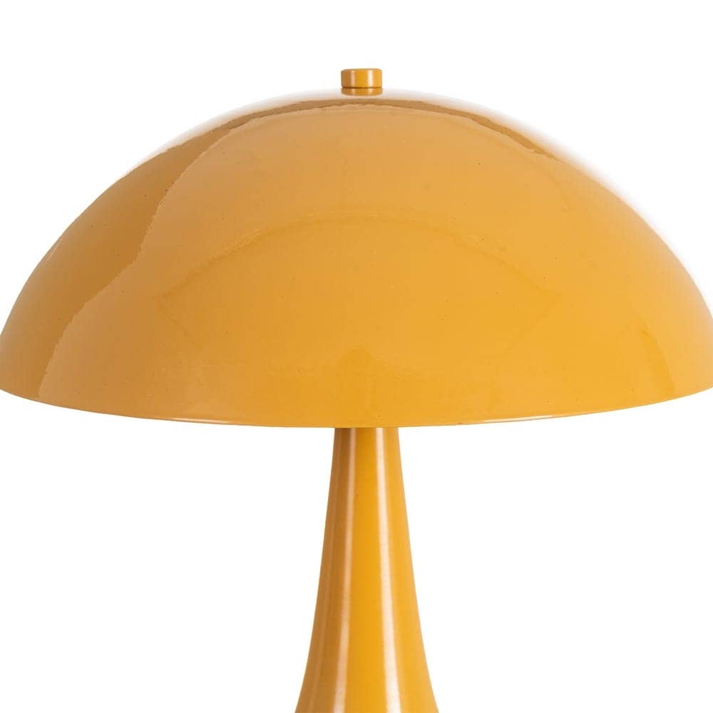Lámpara de Mesa Mostaza de Metal E14 25x25x27.5 cm - Imagen 3