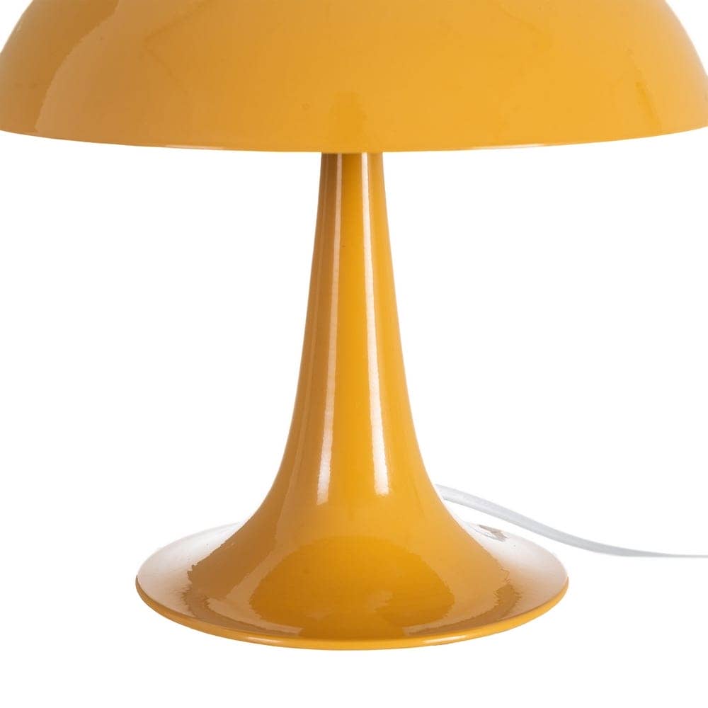 Lámpara de Mesa Mostaza de Metal E14 25x25x27.5 cm - Imagen 5