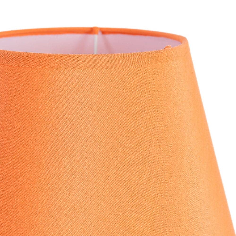 Lámpara de Mesa Naranja Cerámica y Tejido, 22x22x31 cm, E27 - Imagen 3