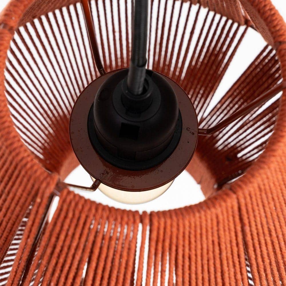 Lámpara de Techo Teja de Cuerda de Papel E27 25,5x25,5x26 cm - Imagen 7