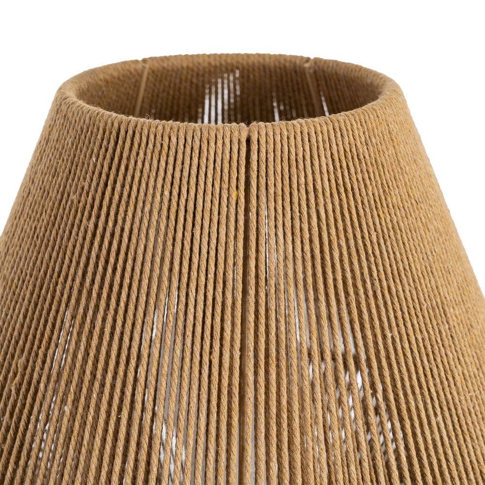Lámpara de Mesa Natural de Cuerda de Papel E27 25,5x25,5x26 cm - Imagen 3