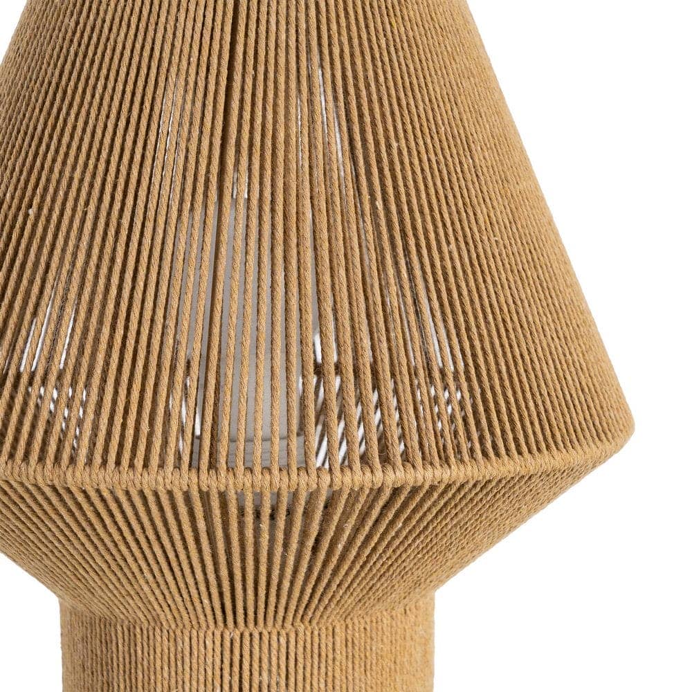 Lámpara de Mesa Natural de Cuerda de Papel E27 25,5x25,5x26 cm - Imagen 4