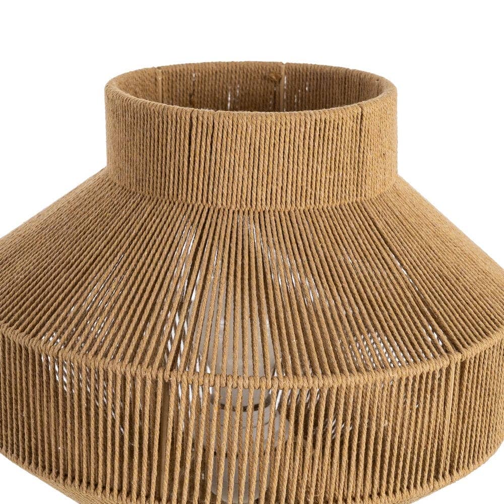 Lámpara de Mesa Natural de Cuerda de Papel 30x30x28,5 cm E27 - Imagen 3