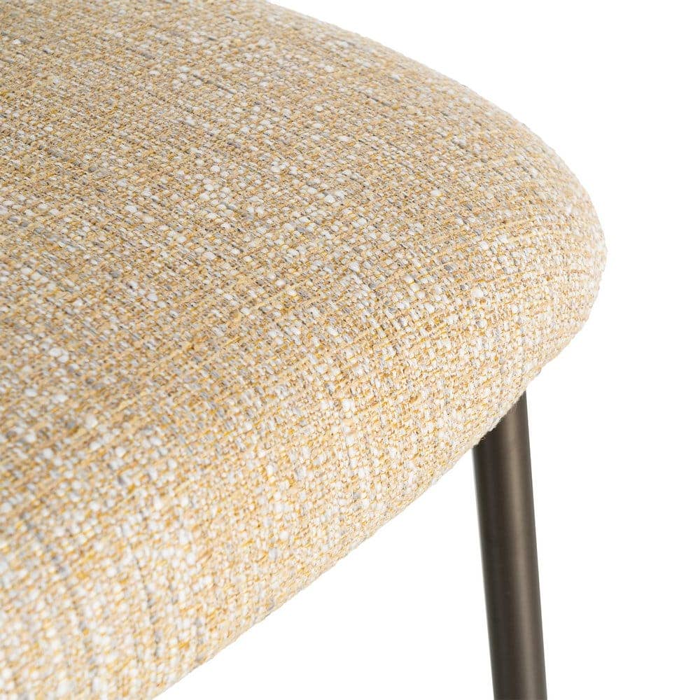 Silla Jaspeada Mostaza Tejido 100% Poliéster y Metal 57x60x81 cm - Imagen 10