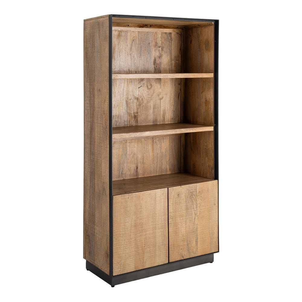 Alacena Natural Madera De Mango Salón 90 x 44 x 180 cm - Imagen 2