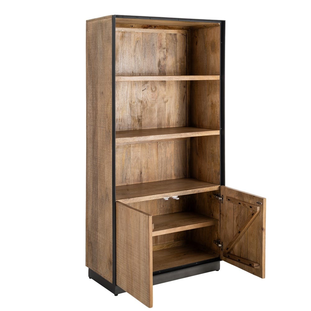 Alacena Natural Madera De Mango Salón 90 x 44 x 180 cm - Imagen 3