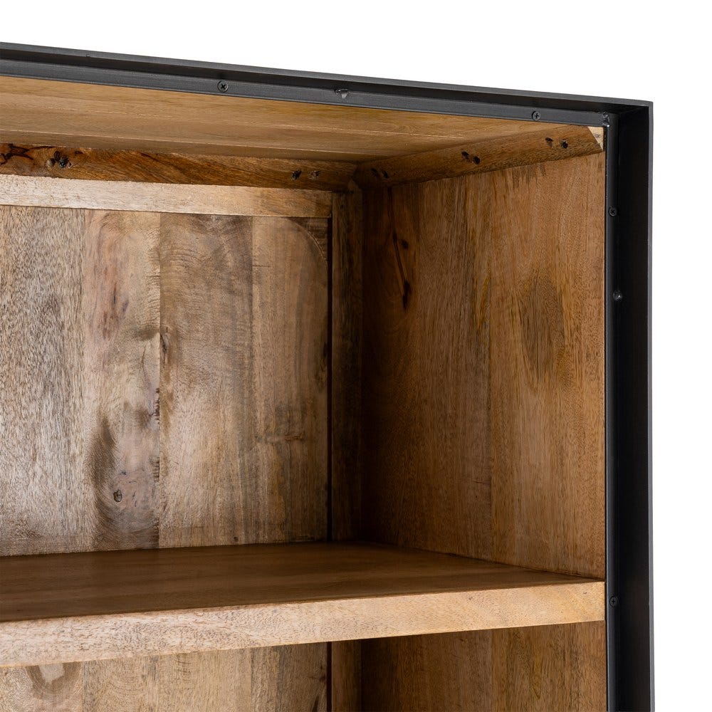 Alacena Natural Madera De Mango Salón 90 x 44 x 180 cm - Imagen 4
