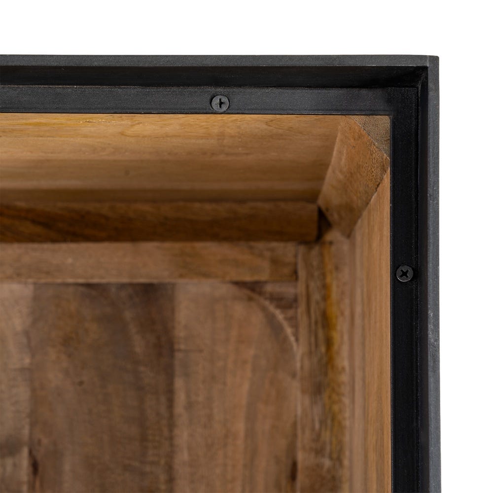 Alacena Natural Madera De Mango Salón 90 x 44 x 180 cm - Imagen 9