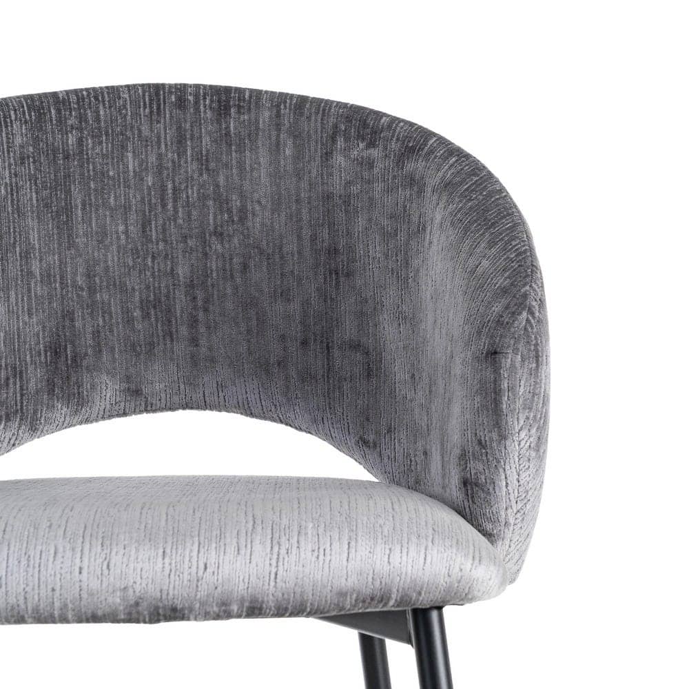 Silla Gris de Poliéster y Metal, 58x60x80,5 cm, Altura Asiento 47 cm - Imagen 8