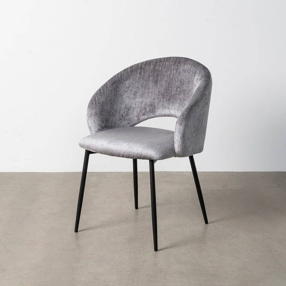Silla Gris de Poliéster y Metal, 58x60x80,5 cm, Altura Asiento 47 cm - Imagen 12