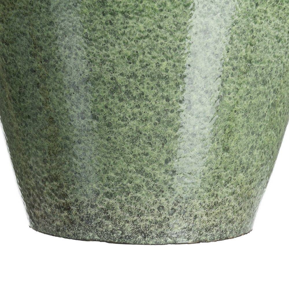 Jarrón Verde Cerámica Decorativo 34x34x60 cm - Boca 17,5 cm - Imagen 2