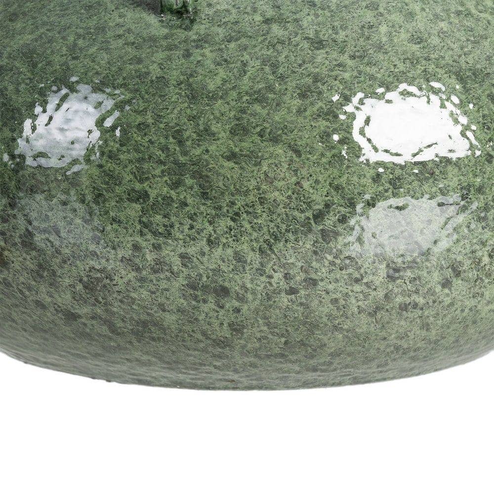 Jarrón Verde Cerámica Decorativo 40x40x22 cm con Boca de 17 cm - Imagen 2