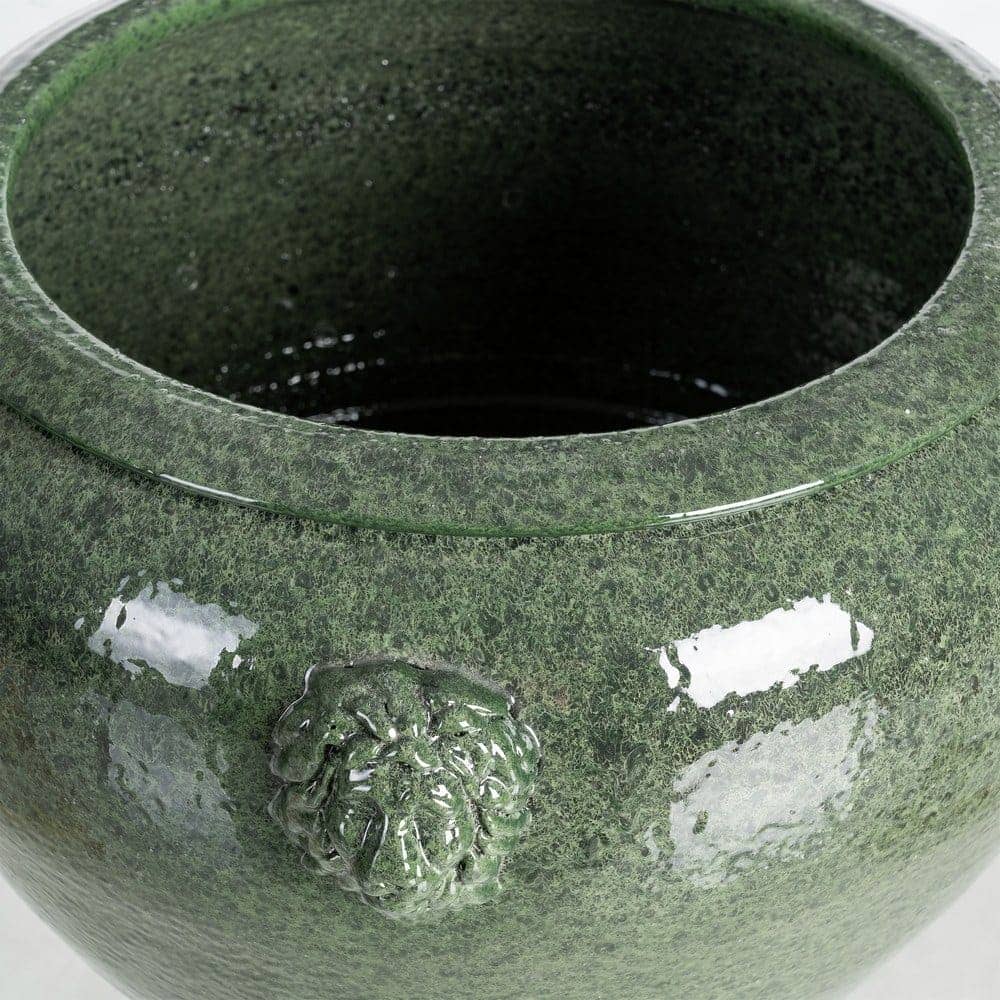 Macetero Cerámica Verde 40x40x30 cm con Boca de 26,5 cm - Imagen 6
