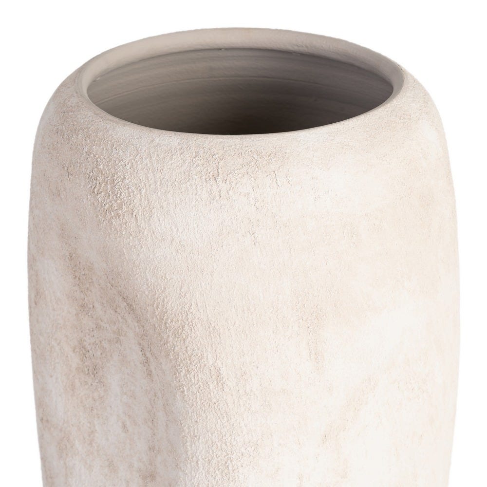 Jarrón Crema Cerámica Decoración 18 x 18 x 60 cm - Imagen 3