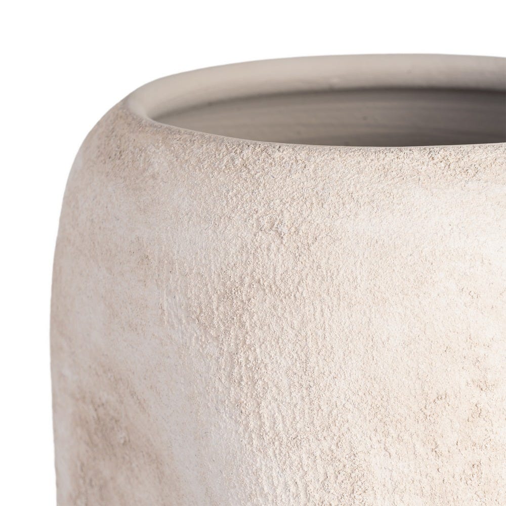 Jarrón Crema Cerámica Decoración 18 x 18 x 60 cm - Imagen 4