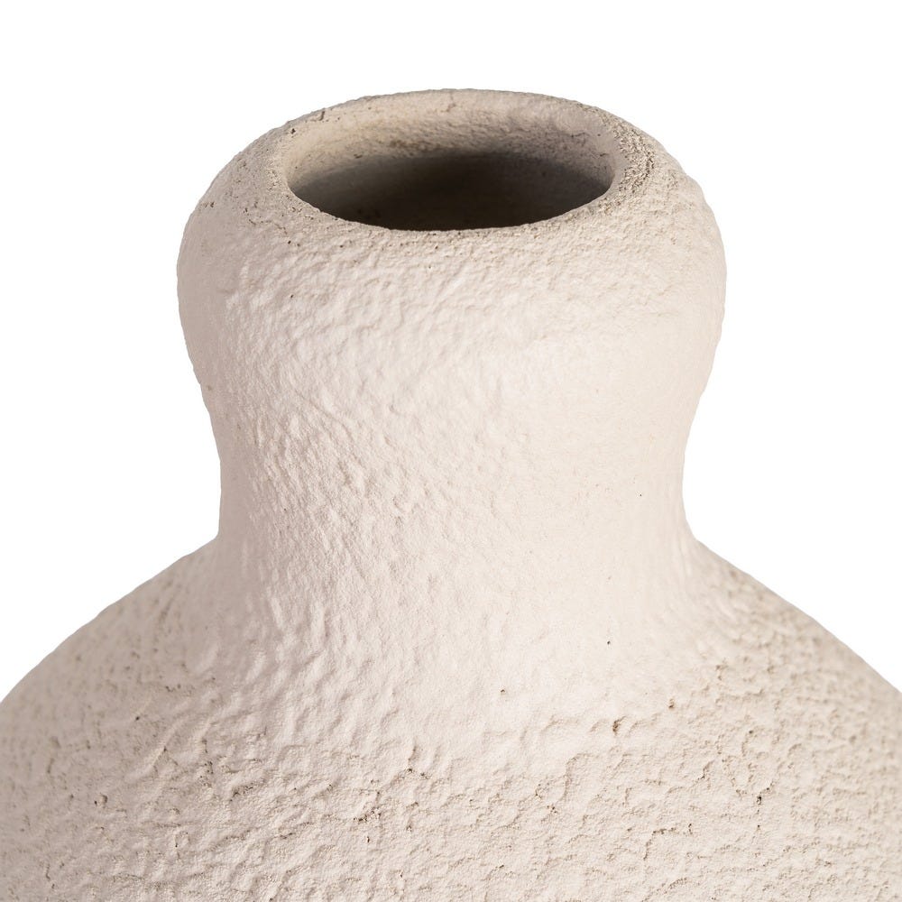 Jarrón Blanco Cerámica Decoración 24 x 24 x 50 cm - Imagen 4