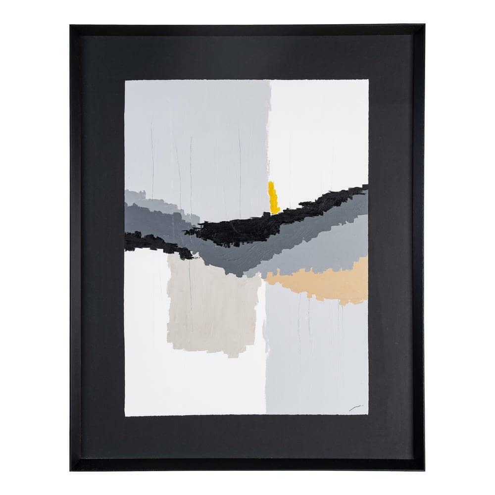 Cuadro Pintura Abstracto 2/M 82x4x104 cm Madera y Cristal Sin Sujeción - Imagen 3