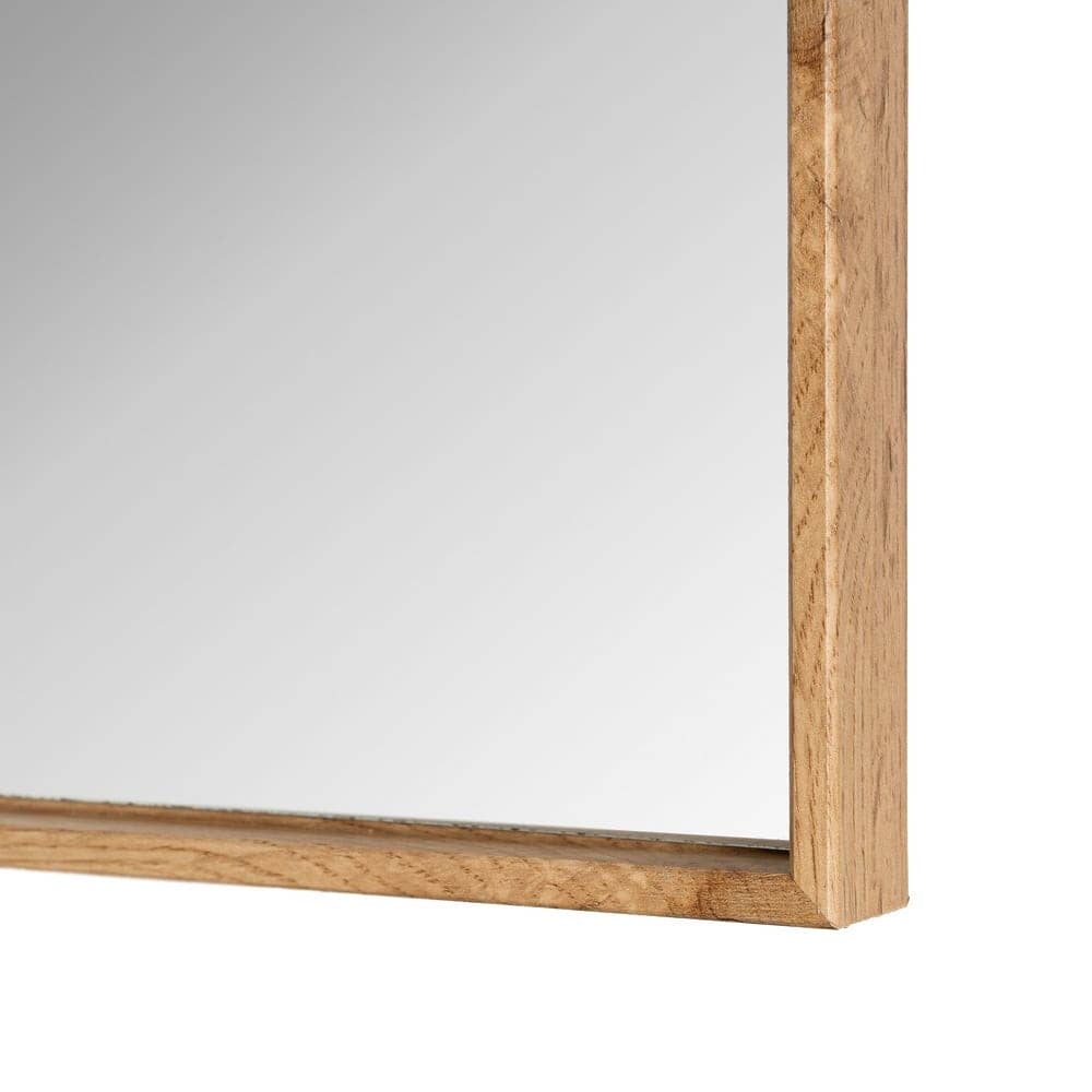 Espejo Decorativo Marrón de Madera 40x143 cm con Anclajes - Imagen 2