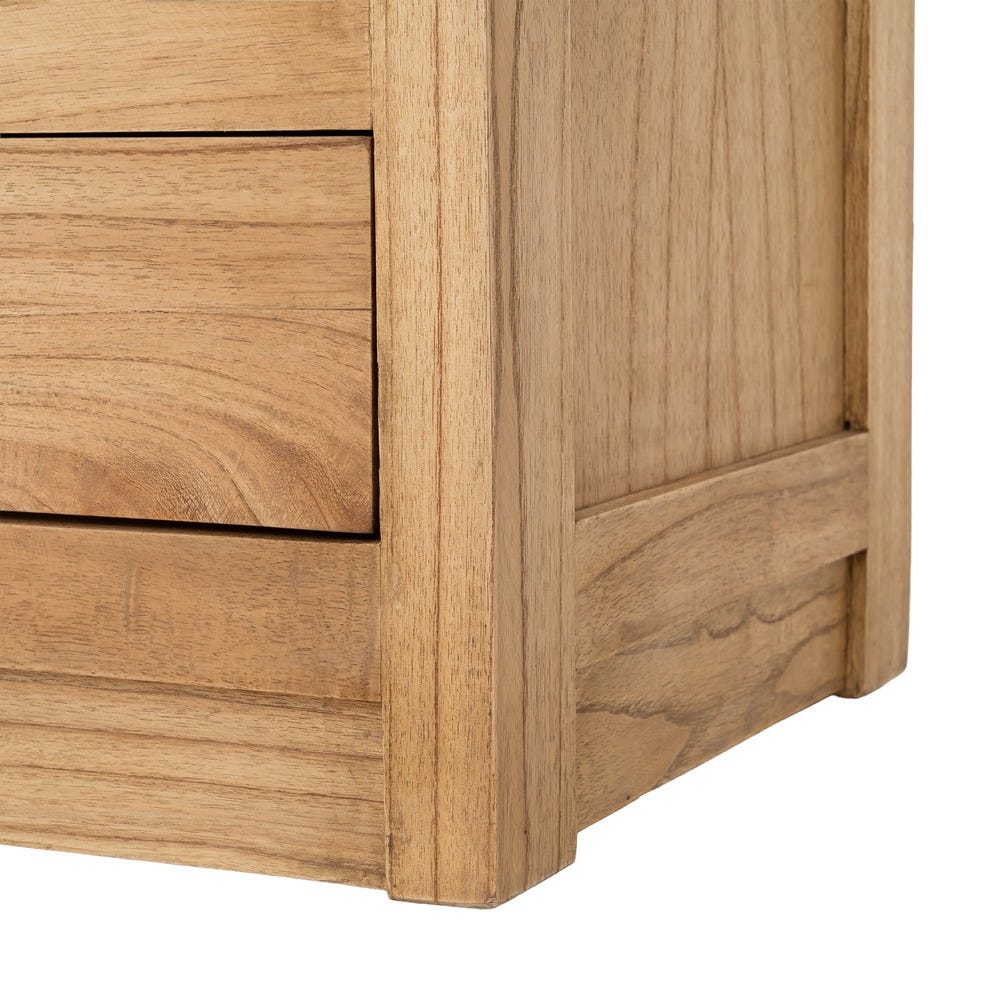 Vitrina Natural Madera Mindi Salón 90 x 40 x 180 cm - Imagen 12