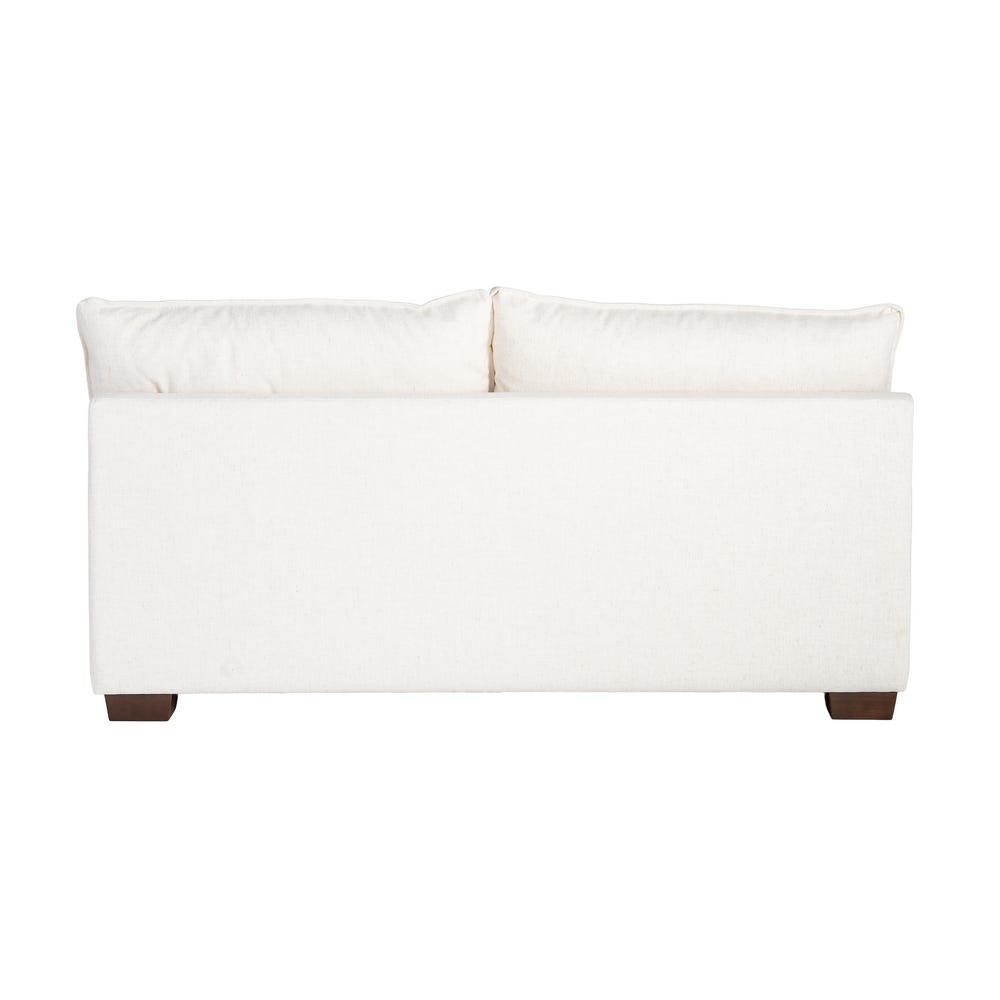 Sofá 2 plazas crema de tela para salón moderno – 178 x 101 x 71 cm - Imagen 3
