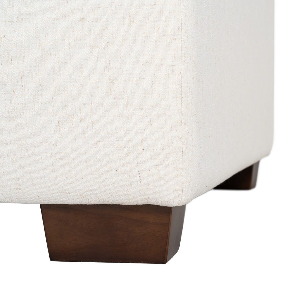 Sofá 2 plazas crema de tela para salón moderno – 178 x 101 x 71 cm - Imagen 9